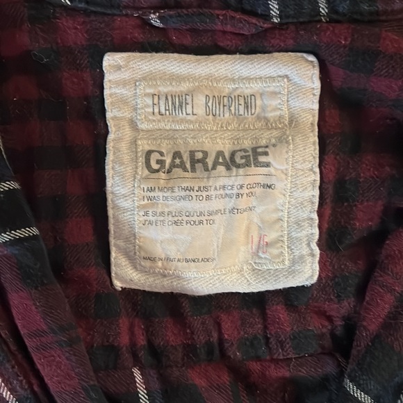 Garage boyfriend fit flannel - Picture 2 of 2
